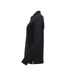 Womens/ladies Classic Marion Long-sleeved Polo Shirt Black Clique-3