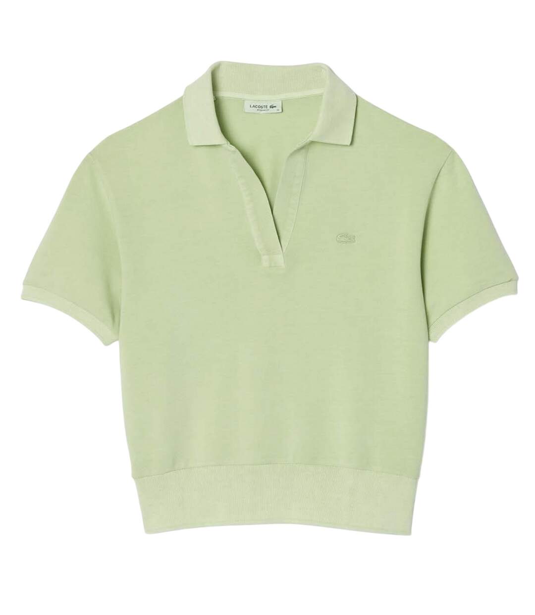 Polo femme vert Lacoste-1