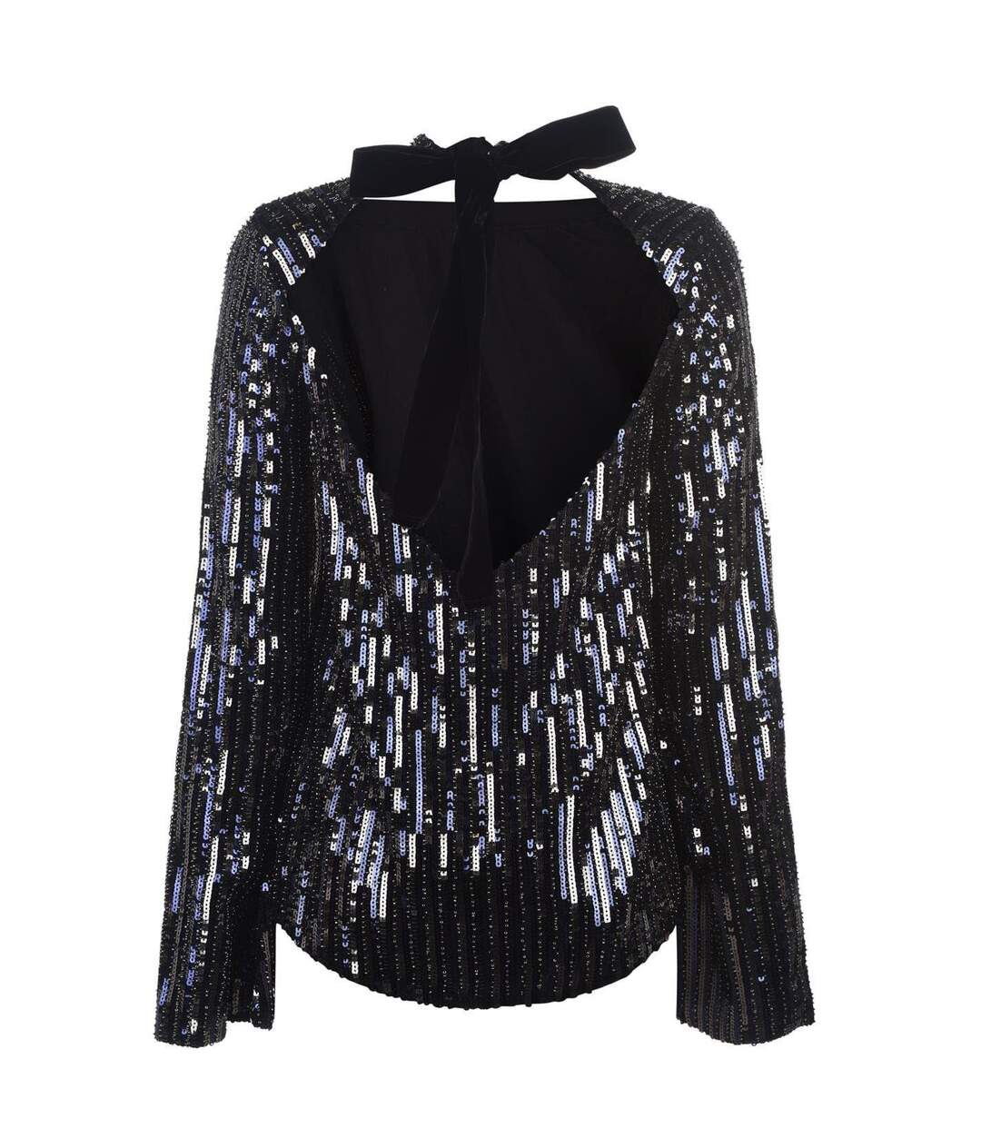 Blouse Manches Longues Motif/style Paillette Femme Argenté Métallisé Perserverance-2