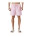 Mens Embroidered Logo Mid Length Swim Shorts Light Pink Jack Wills-1