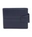 Eastern Counties Leather Unisex Adult Max Tri-Fold Leather Stitch Detail Wallet (Navy/Gray) (One Size) - UTEL425