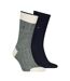 Chaussettes Motif/style Détail Contrasté Homme Bleu Marine Vert Tommy Hilfiger-2
