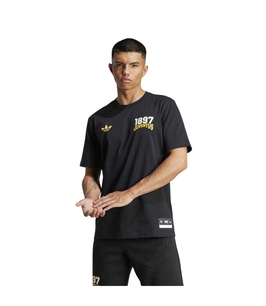 T-shirt Motif/style Kfc Adulte Noir Jaune Or Adidas-4