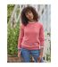 Womens/ladies Cashmere Crew Neck Jumper Coral Pink WoolOvers-1