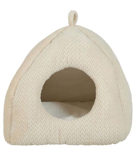 Igloo pour chat en fourrure Olympe 46 x 46 cm