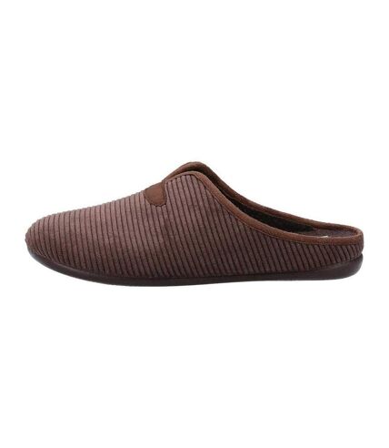 Mens blackbird slippers brown Cotswold