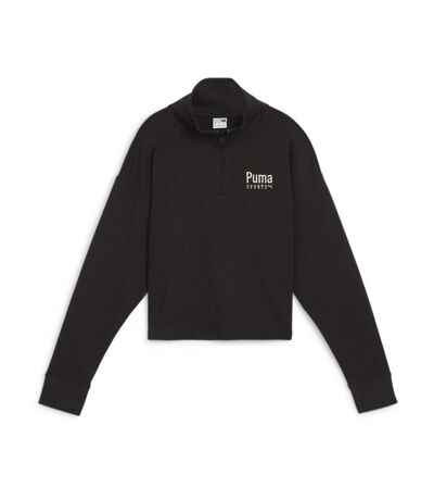 Sweat zippé noir femme puma 624324 - l