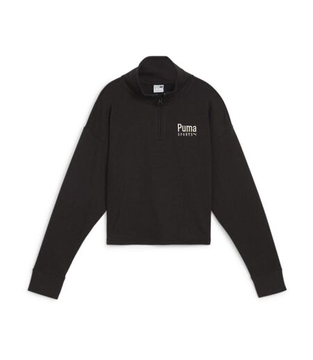 Sweat zippé noir femme puma 624324 - l