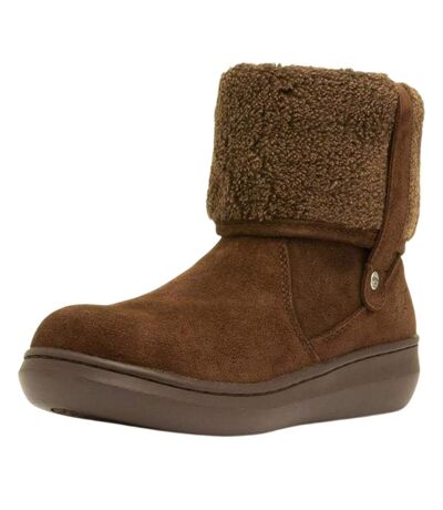 Womens/ladies Sugar Mint Suede Ankle Winter Boot Tribal Brown Rocket Dog