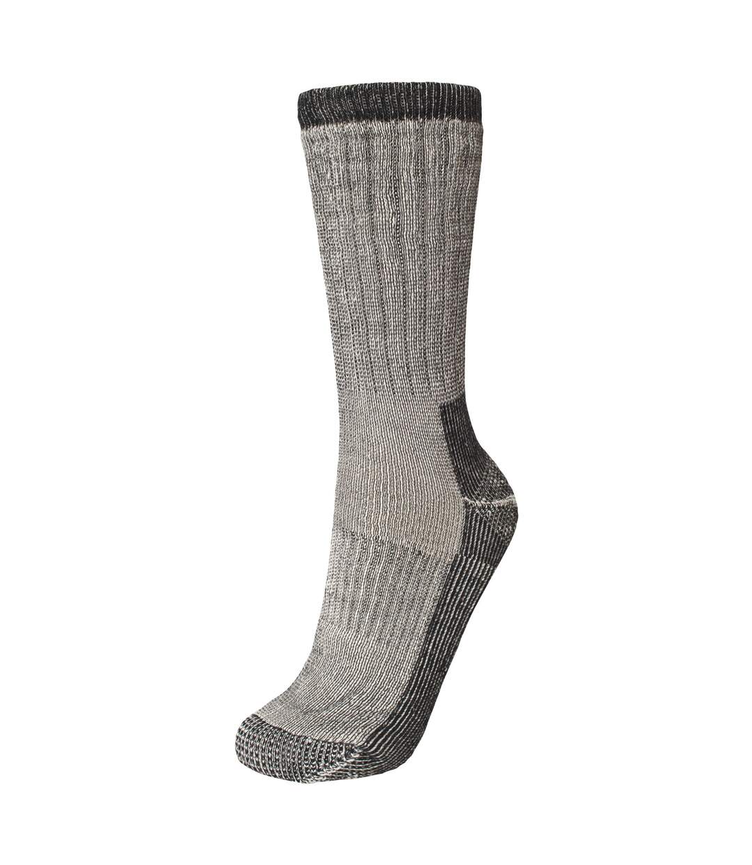 Stroller chaussettes de randonnée en laine homme gris chiné Trespass-2