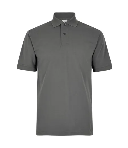 Mens Recycled Superwash 60c Polo Shirt Charcoal Kustom Kit