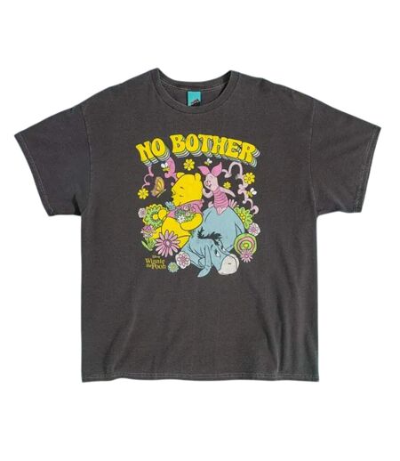 T-shirt No Bother Adulte Charbon Winnie The Pooh