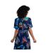 Robe Mi-longue Dilsha Femme Bleu Foncé Weird Fish-4