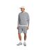 Mens Fleece Embroidered Logo Shorts Grey Lyle & Scott-2
