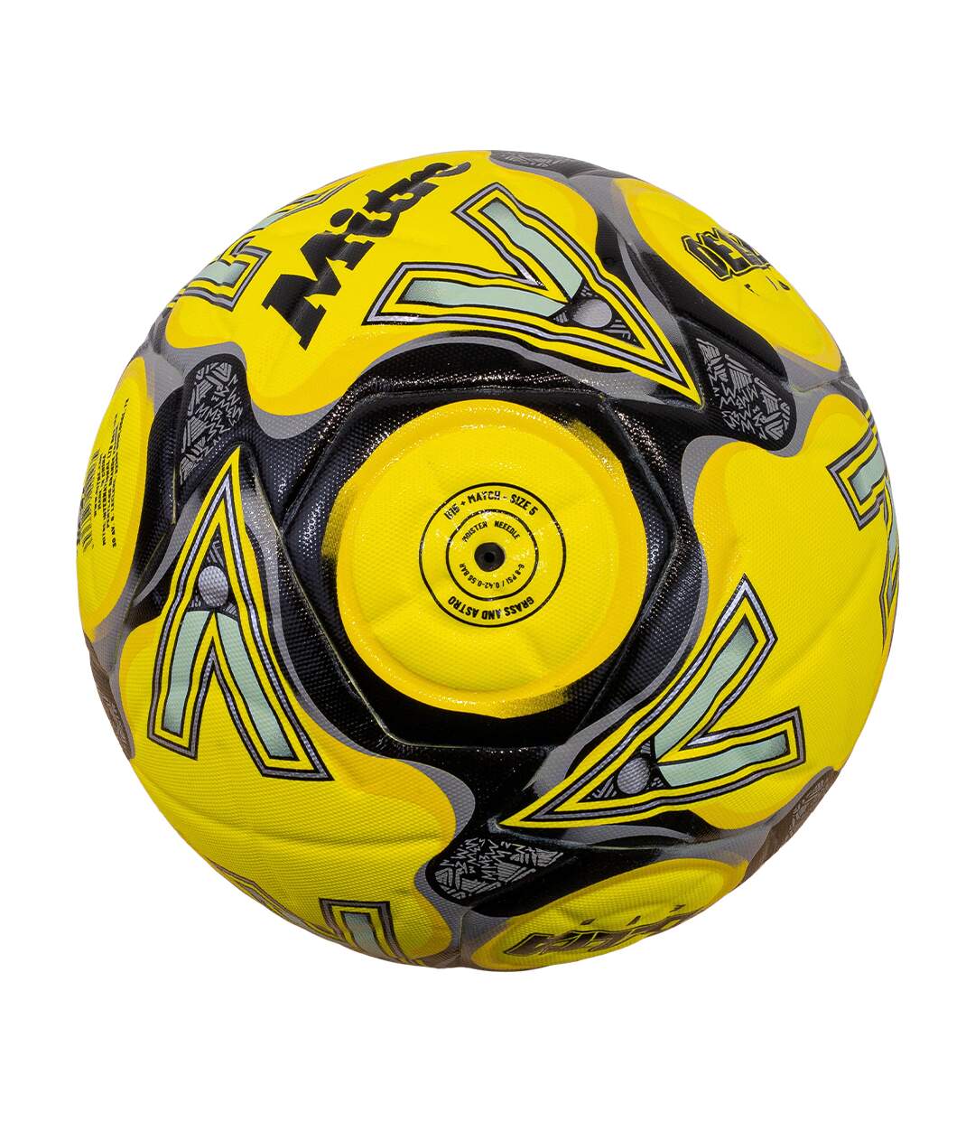 Ballon de foot delta evo taille 5 jaune fluo Mitre-2
