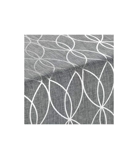 Nappe & Chemin de Table Elipsa 140x250cm Gris & Argent