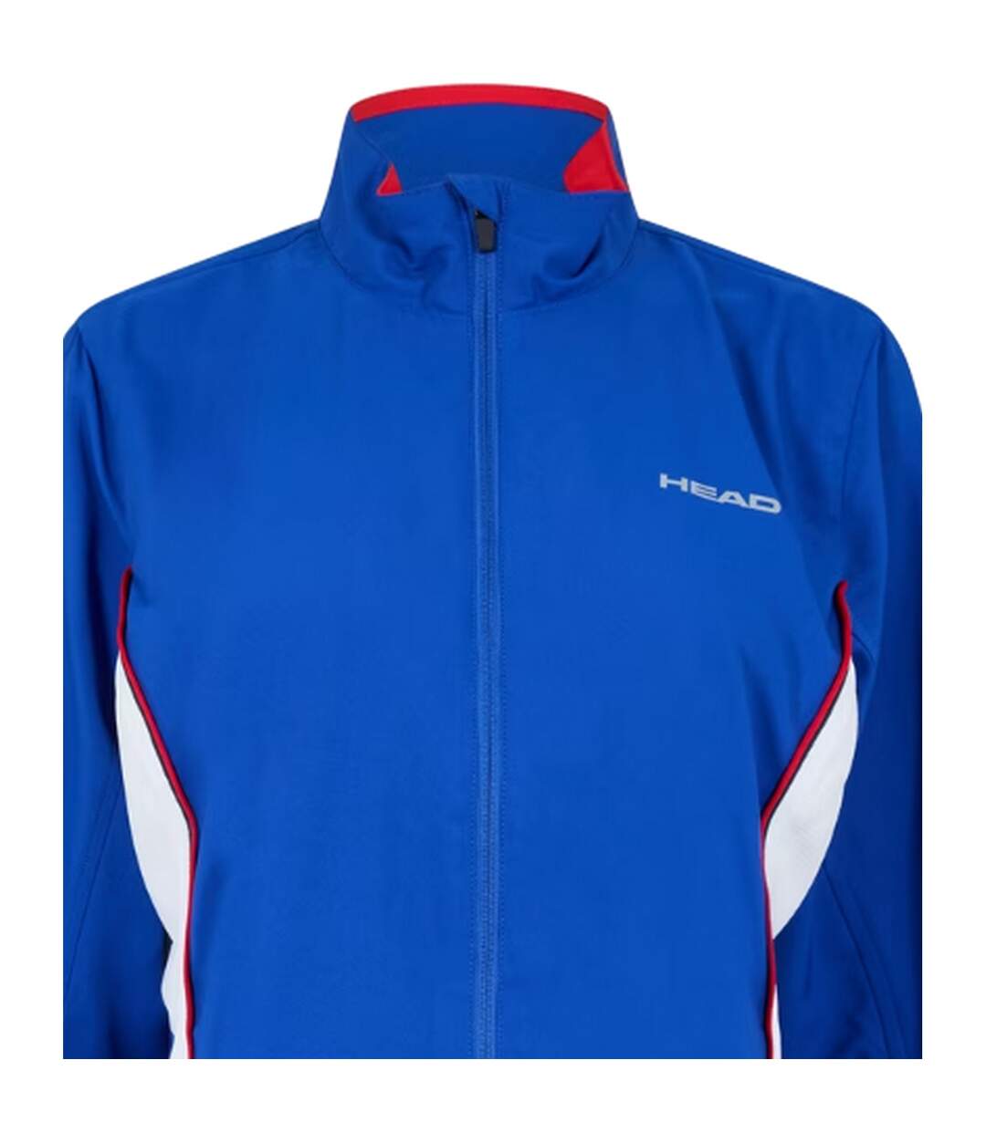 Womens/ladies Club Logo Full Zip Track Jacket Blue Head-3