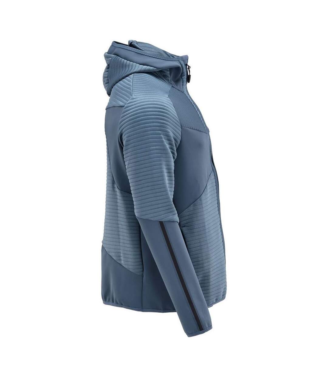 Mens Customised Hooded Fleece Jacket Stone Blue Mascot-3