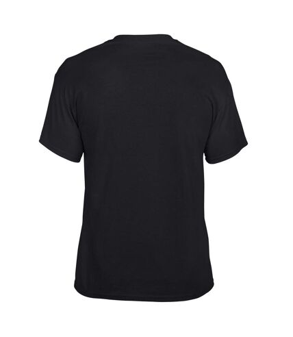 Gildan Unisex Adult Plain DryBlend T-Shirt (Black)