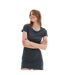 Womens/ladies Plain Cotton T-shirt Dress Granite SF-3