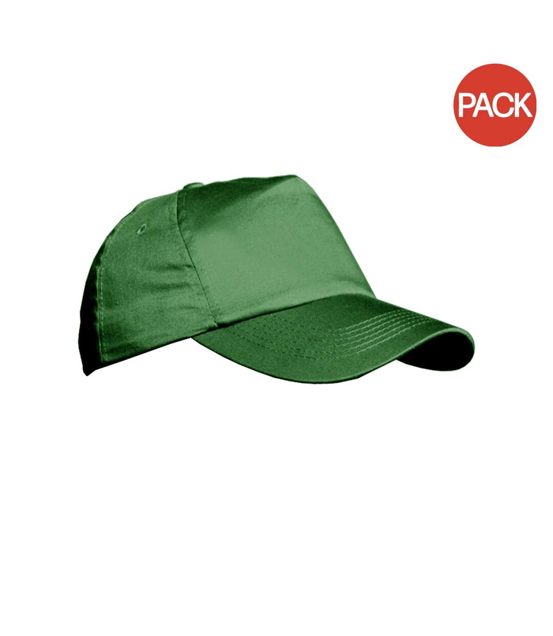 Lot de 2  casquettes unies adulte vert bouteille Result-1