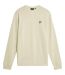 Mens Embroidered Logo Sweatshirt Grey Taupe Lyle & Scott-1