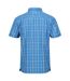 Regatta Mens Kalambo VII Quick Dry Short-Sleeved Shirt (Indigo Blue Check) - UTRG8840