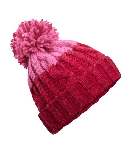 Unisex Adults Apres Cuffed Beanie Classic Red True Pink Beechfield