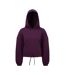 Sweat À Capuche Femme Violet Foncé TriDri-1