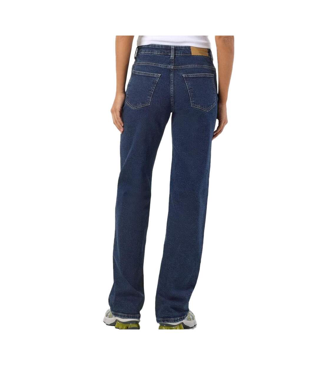 Jean droit bleu foncé  femme noisy may landa-2