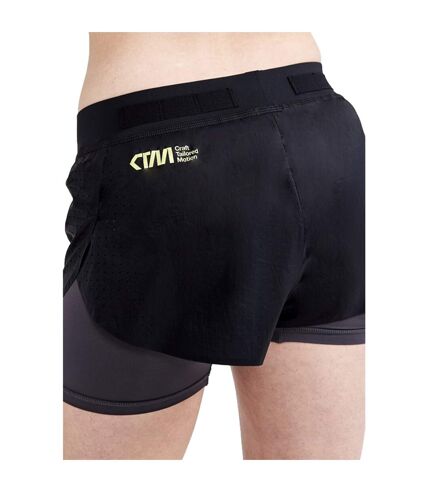 Craft Womens/Ladies CTM Distance 2 in 1 Shorts (Black/Granite) - UTUB897