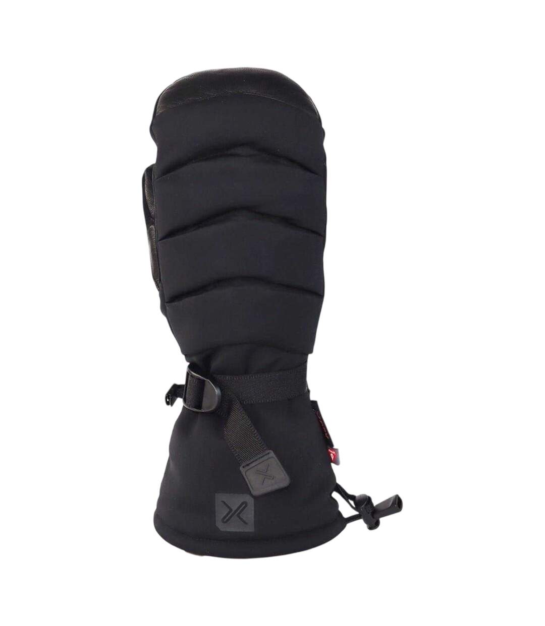 Mens Finse Leather Ski Mittens Black Extremities-1