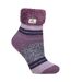 Chaussettes de détente à rayures pour dames avec leurre-1