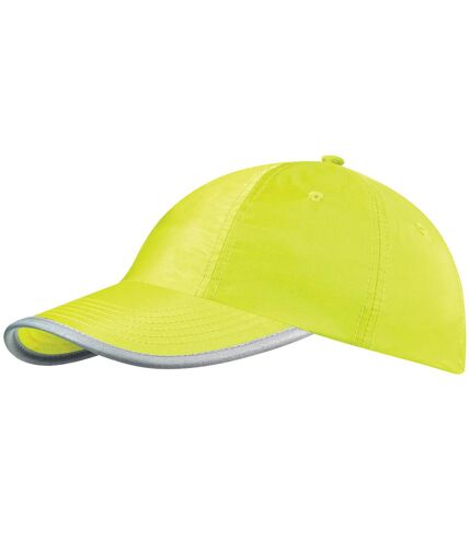 Beechfield Enhanced-viz / Hi Vis Baseball Cap / Headwear (Pack of 2) (Fluorescent Yellow)