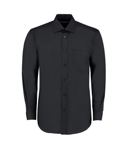 Kustom Kit Mens Long-Sleeved Formal Shirt (Black) - UTRW9938