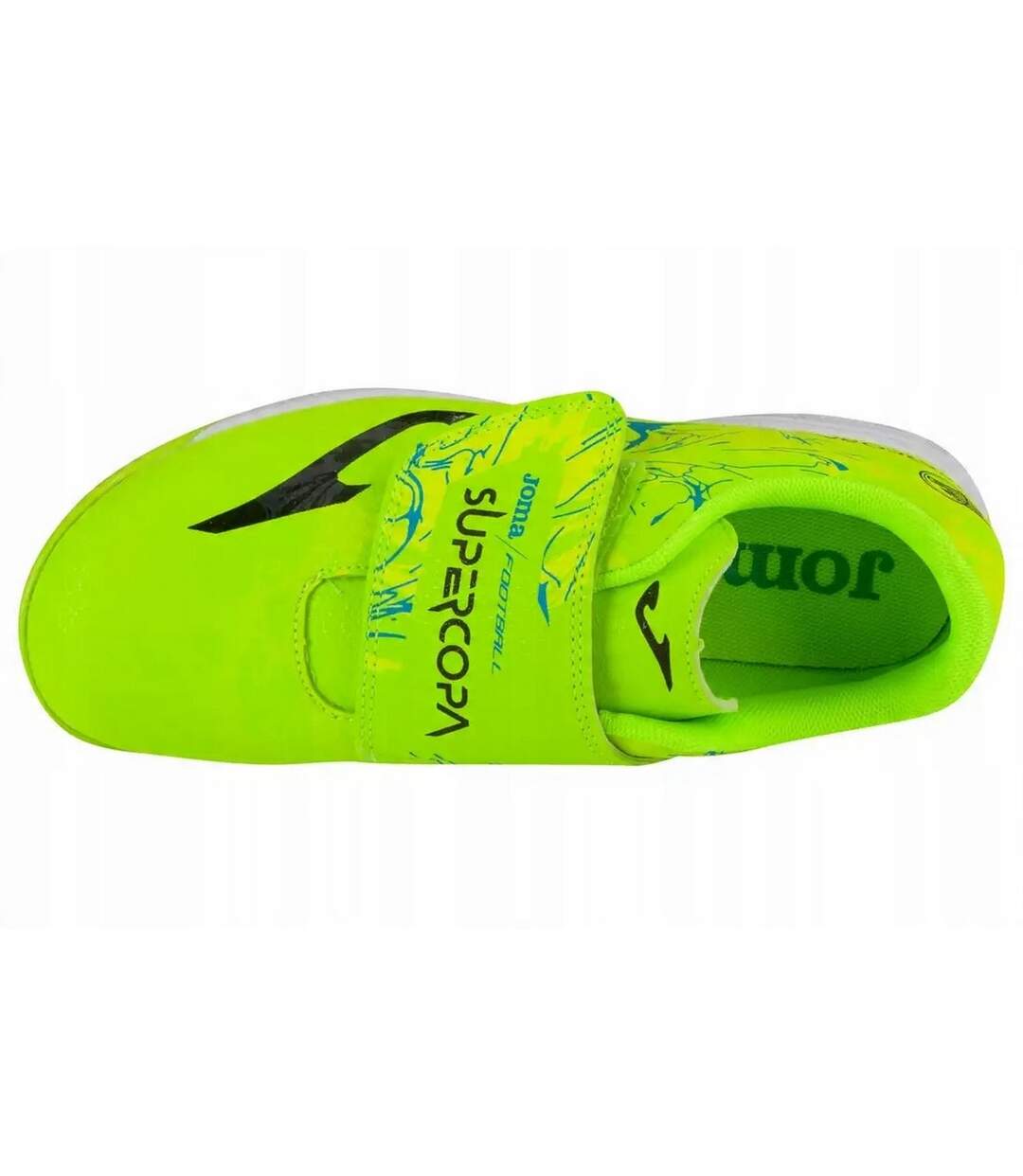 Childrens/kids Super Copa Indoor Football Shoes Neon Green Joma-3