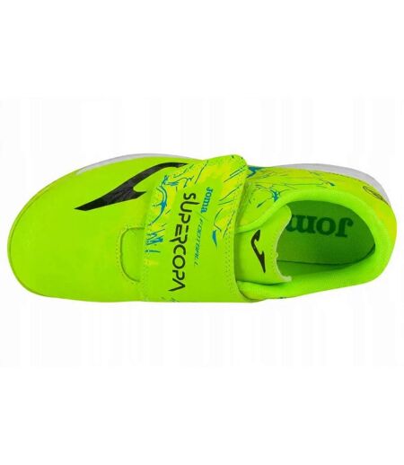 Childrens/kids Super Copa Indoor Football Shoes Neon Green Joma