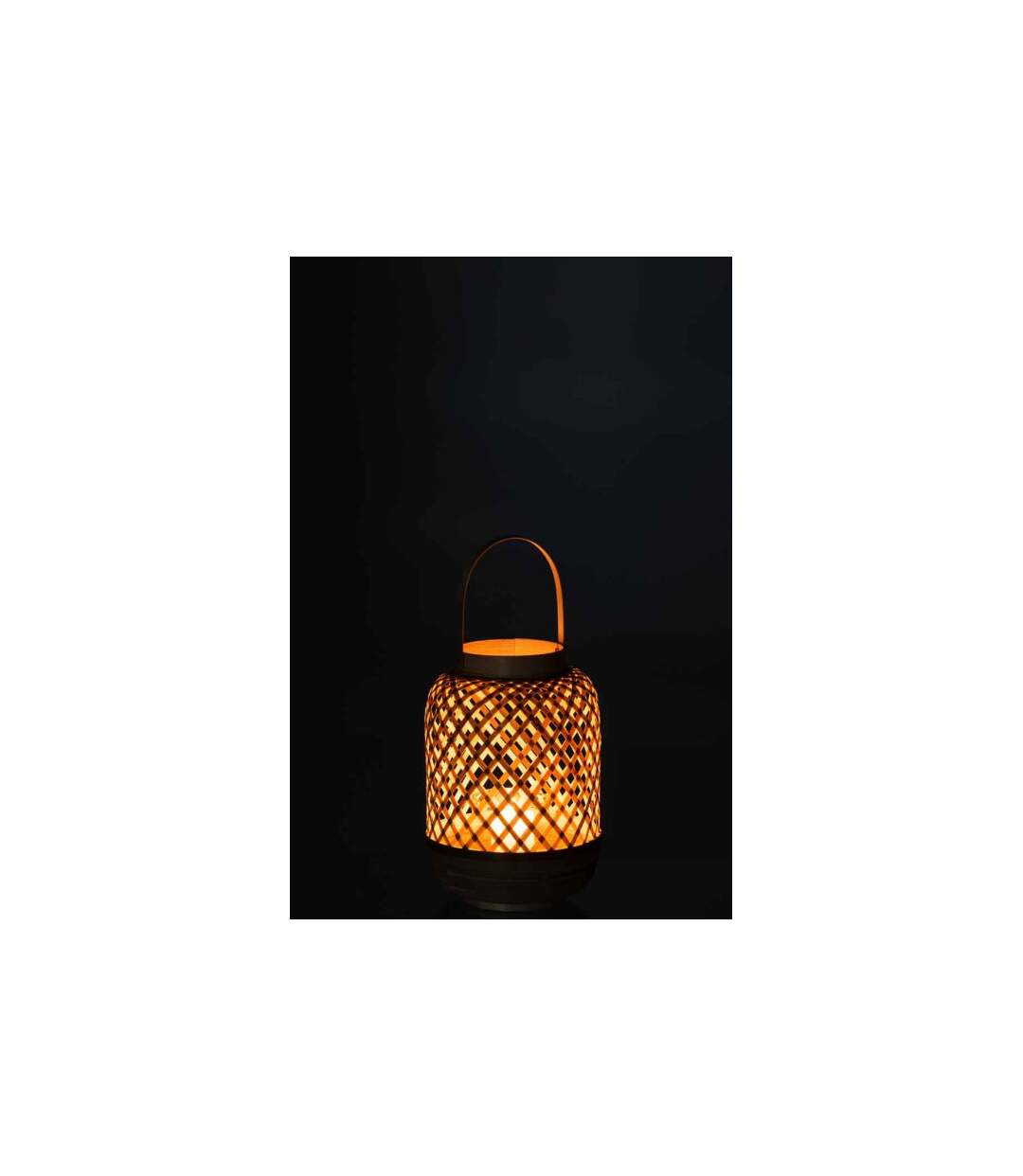 Lanterne Déco en Bambou Evi 43cm Naturel-3