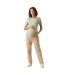 Womens/ladies Straight Maternity Trousers Irish Cream Mamalicious-1