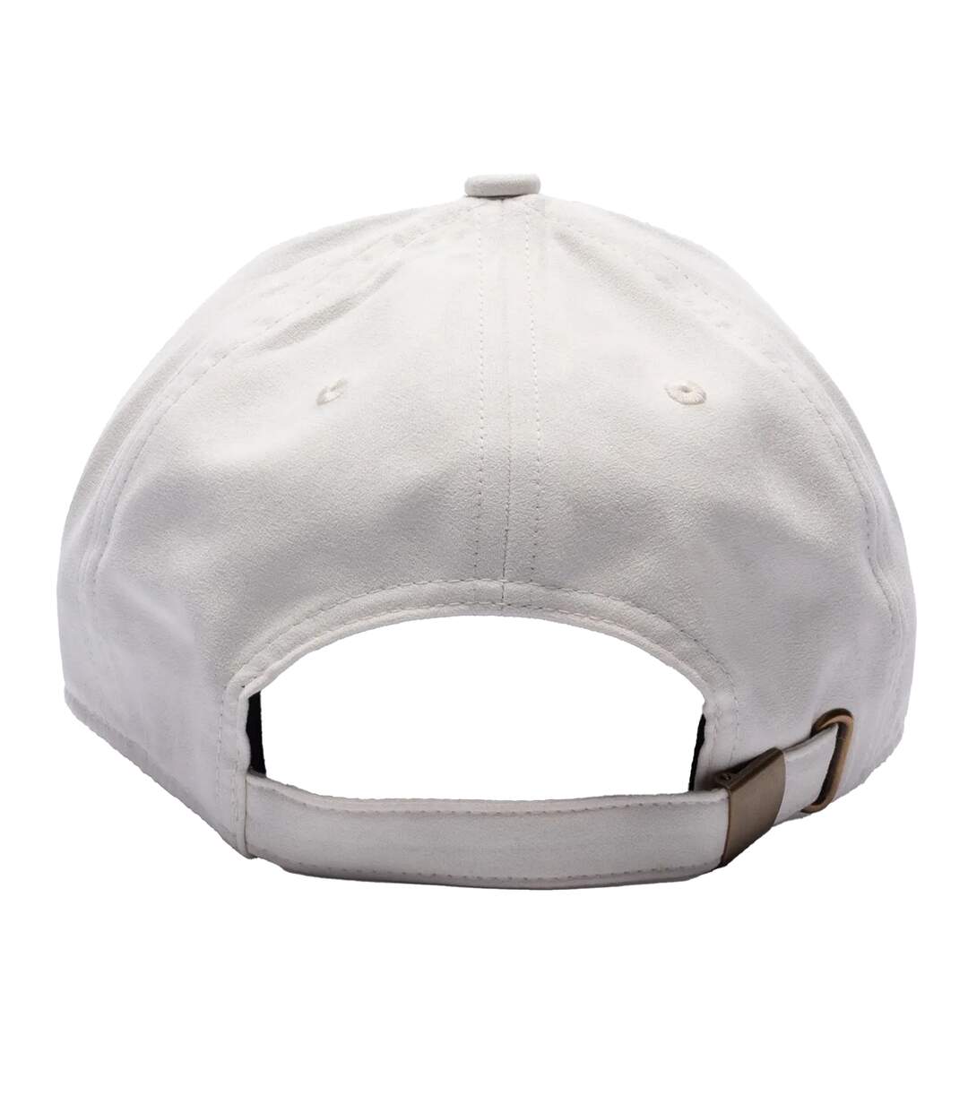 Logo Faux Suede Baseball Cap Ecru SikSilk-2