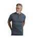 Mens quentin knitted short-sleeved polo shirt blue mirage Weird Fish-3
