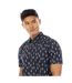 Mens Inman Button Detail Shirt Aquatic Peter Werth-3