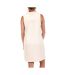 Robe beige femme vila frotte-2