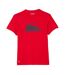 T-shirt Homme Rouge Bleu Lacoste-2