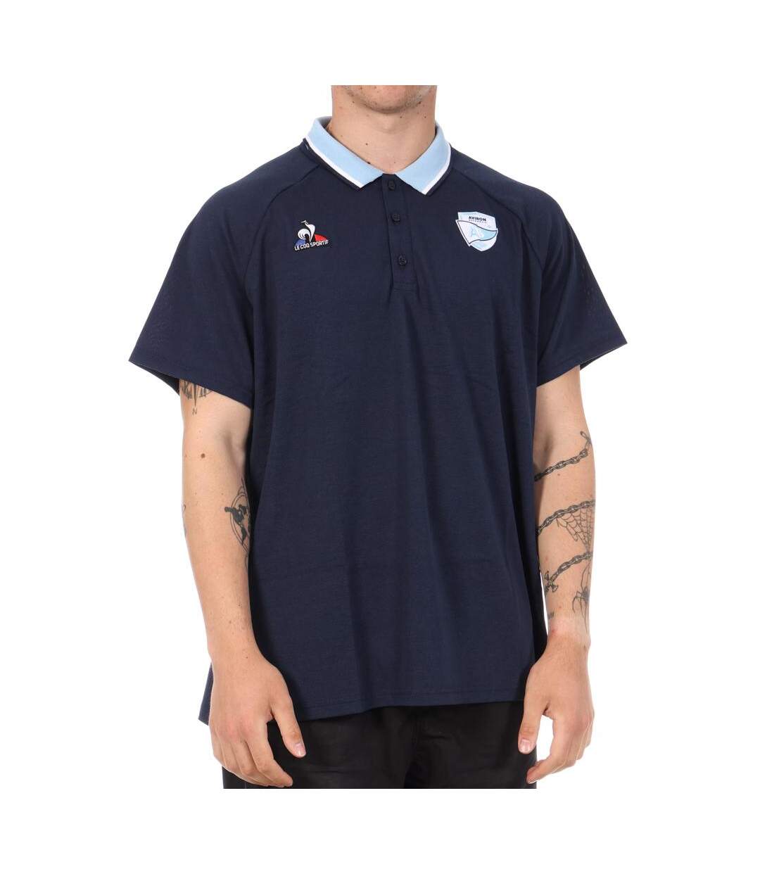 Aviron bayonnaispolo marine homme le coq sportif présentation-1