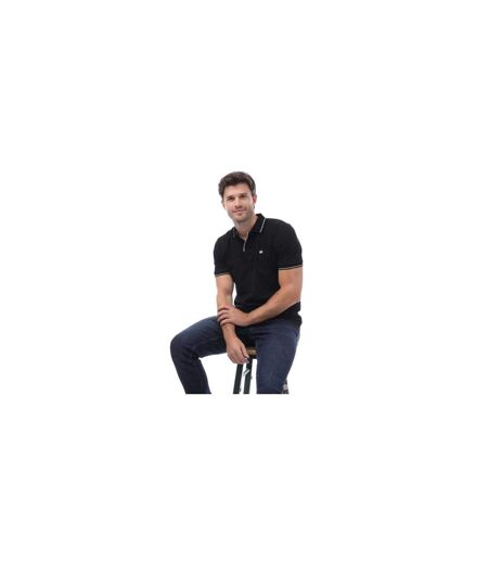 Mens Spello Polo Shirt Black Weekend Offender
