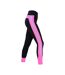 Womens/ladies Reflector Breeches Pink Black HyVIZ-3
