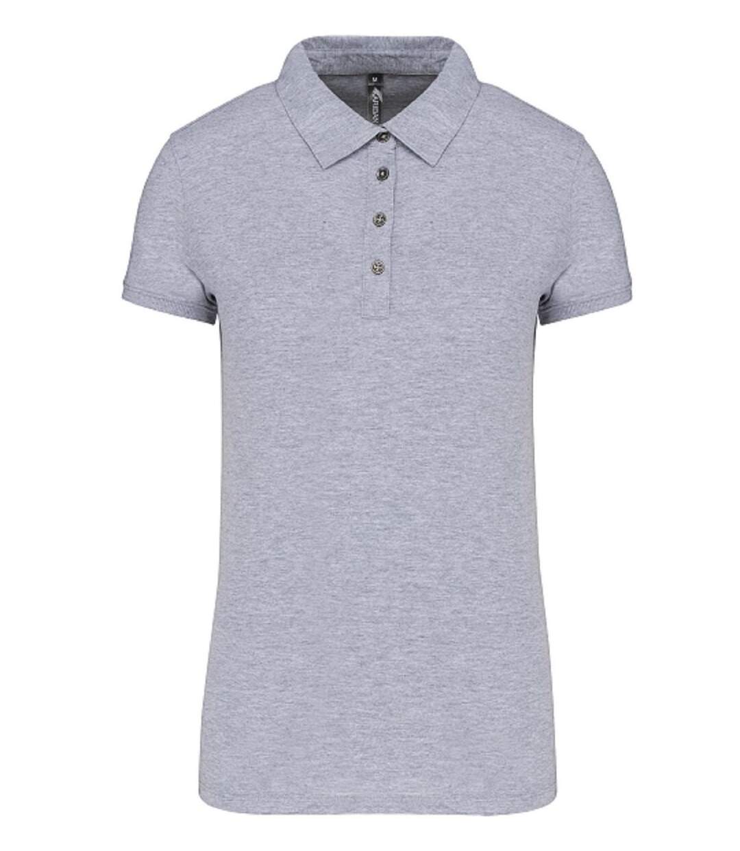 Polo jersey manches courtes - Femme - K263 - gris oxford