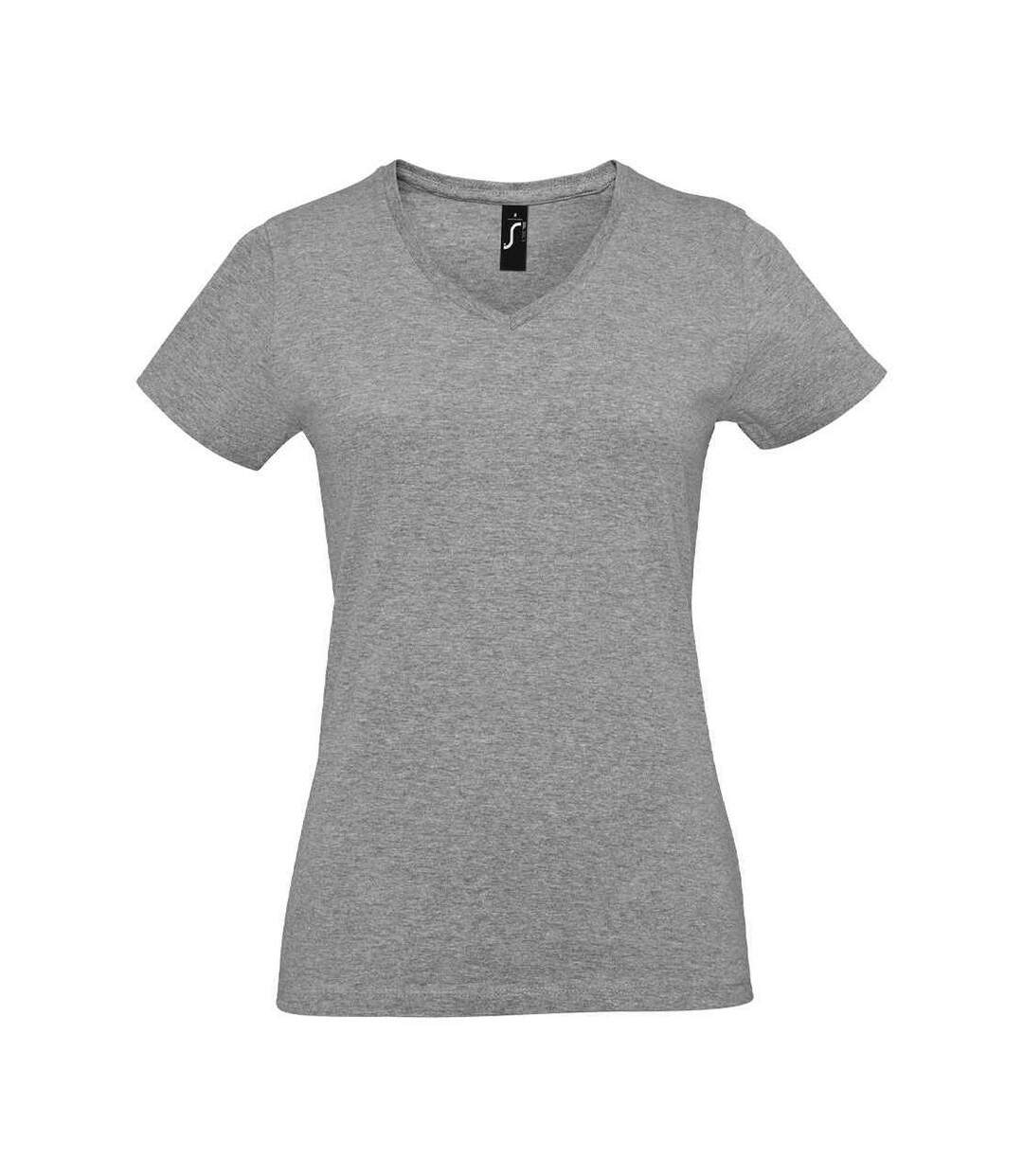 T-shirt imperial femme gris chiné SOLS