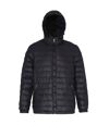 2786 Mens Hooded Water & Wind Resistant Padded Jacket (Black/Black)